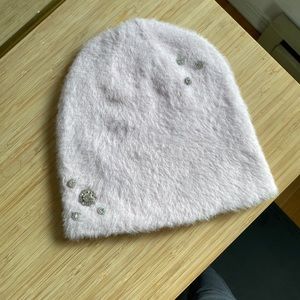 NWOT Karl Lagerfeld Pink Jeweled Hat